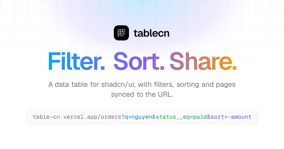 @tablecn preview